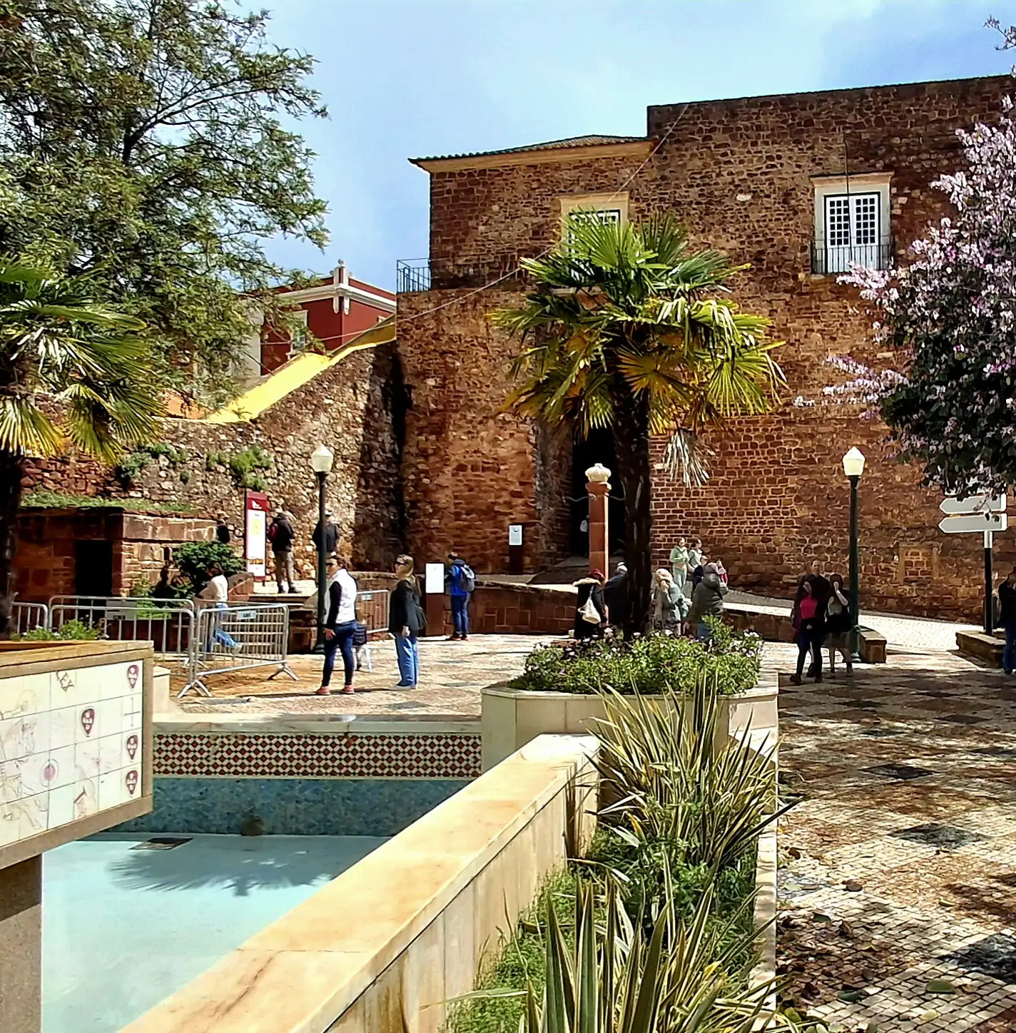 Red-stone streets and buildings in Silves