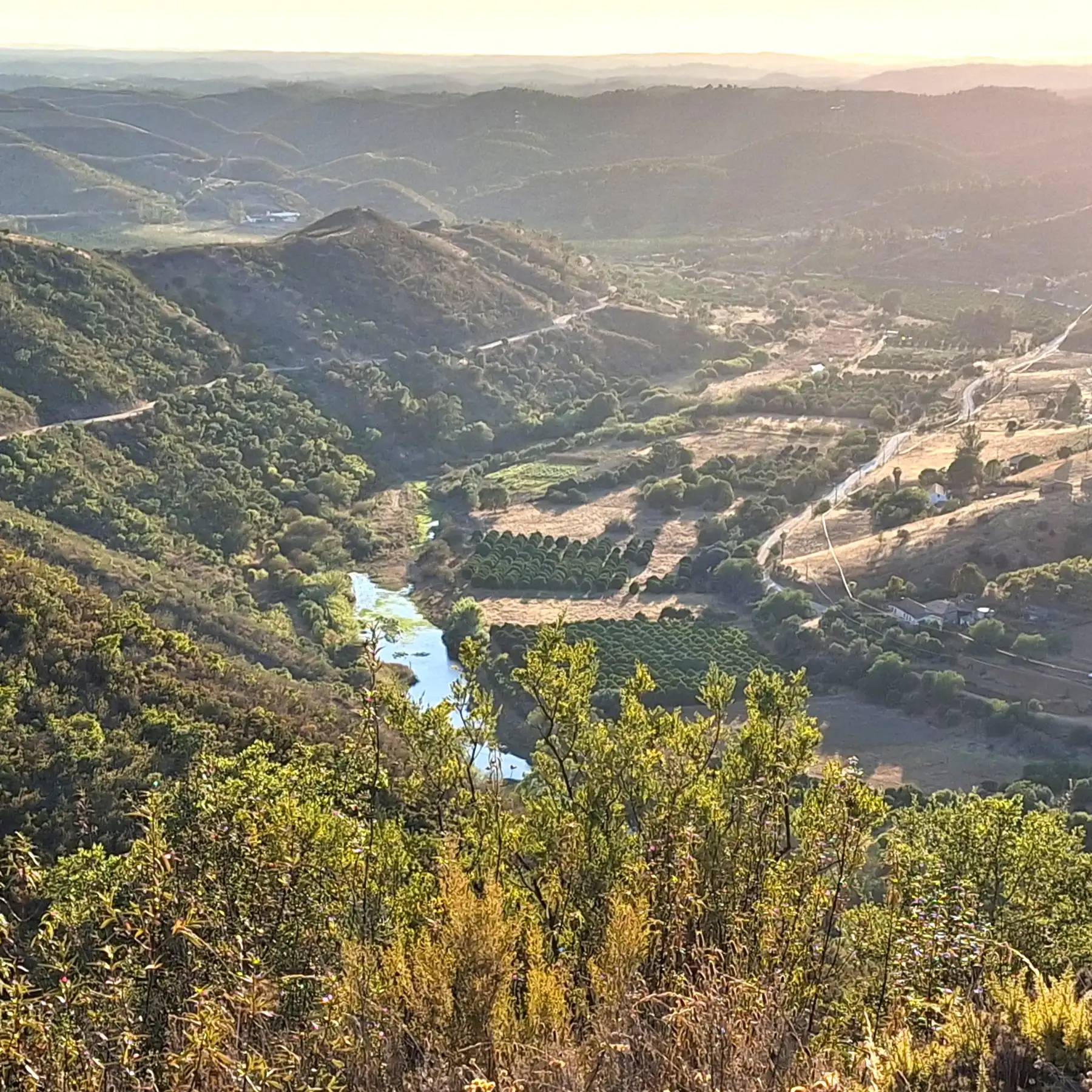 Portuguese jeep on a steep valley track